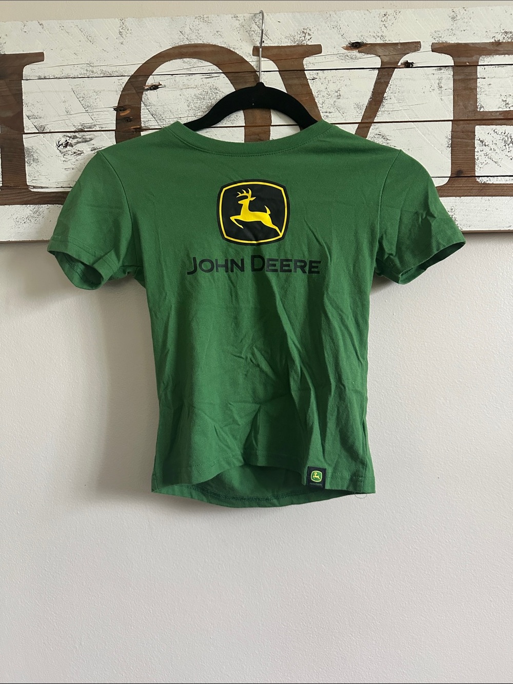 John Deere Green Tee with Yellow Logo - Short Sleeve